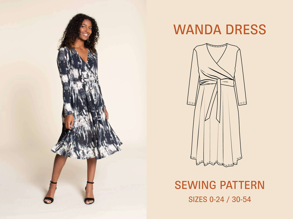Wanda Wrap Dress Pattern Wardrobe By Me