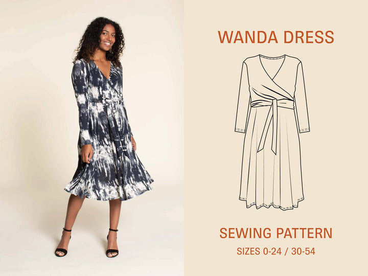 Wanda Wrap Dress Pattern - Wardrobe By Me