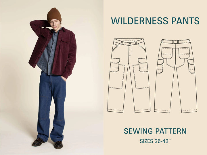 Wilderness pants sewing pattern - Wardrobe By Me