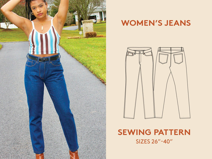 Women's Five Pocket Jeans #1 - Wardrobe By Me