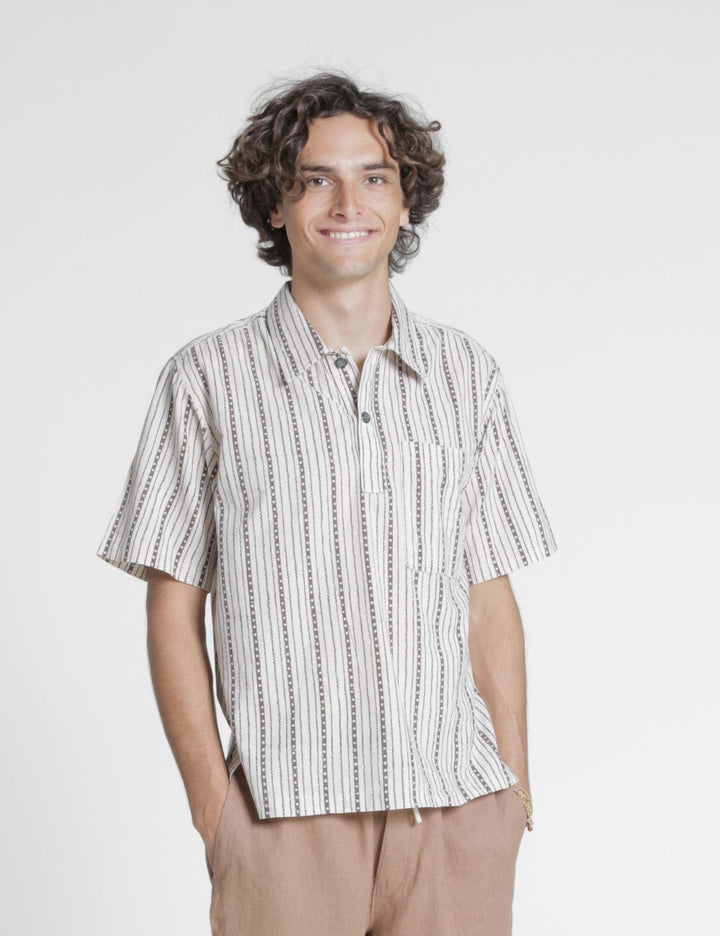 Woven Polo Shirt sewing pattern-Men's Sizes 2XS-4XL - Wardrobe By Me